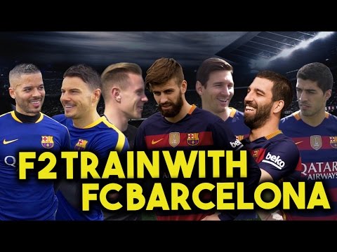 F2 TRAIN WITH FC BARCELONA – MESSI, SUAREZ, PIQUE, TURAN & TER STEGEN! Learn the Barça Way with Beko