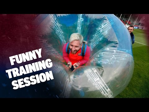 FC Barcelona – Bubble football at St. Georges Park