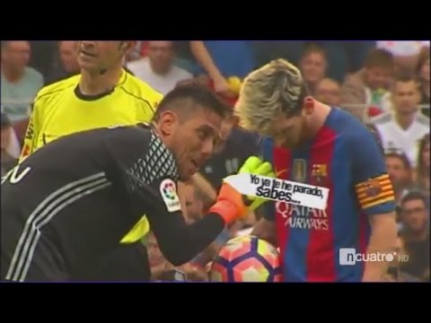 Diego Alves distracts Lionel Messi before penalty ~ Valencia vs FC Barcelona 2:3 22/10/2016