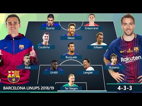 BARCELONA DREAM TEAM & POTENTIAL LINEUPS 2018/2019 | Ft. MESSI, GRIEZMANN, ERIKSEN, COUTINHO…