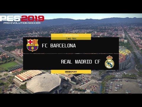 PES 2019 | FC Barcelona vs Real Madrid | Full Match Gameplay