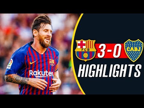 Barcelona Vs Boca Juniors 3-0 – Highlights 2018 HD