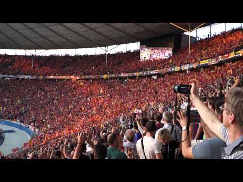 UEFA Champions League 2014/2015 Final – Olympiastadion – Berlin. FC Barcelona anthem.