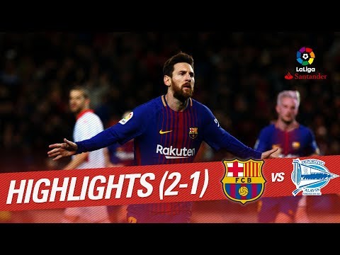 Resumen de FC Barcelona vs Deportivo Alavés (2-1)