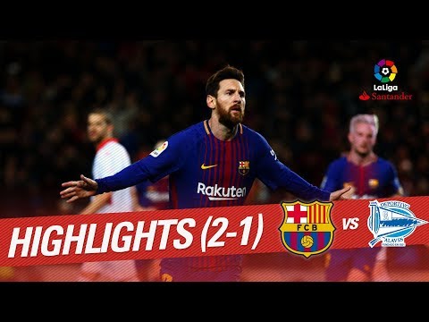 Resumen de FC Barcelona vs Deportivo Alavés (2-1)