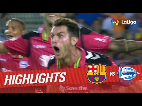 Resumen de FC Barcelona vs Deportivo Alavés (1-2)