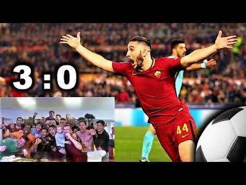 ? AS ROMA FANS 3:0 REACTIONS ⚽ Roma 3 – 0 Barcelona ⚽ BARCELONA ELIMINATED !!! FESTEGGIARE
