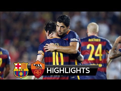 Barcelona vs AS Roma 3-0 – All Goals & Extended Highlights – Gamper Trophy 05/08/2015 HD