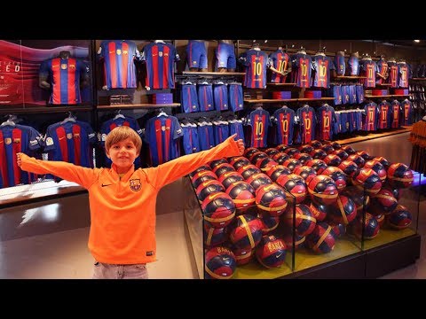 FC Barcelona Mega Store Shopping Experience Fun