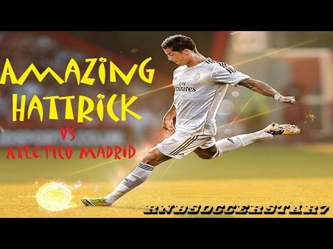 Cristiano Ronaldo Hattrick vs Atletico Madrid + Freekick Tutorial (Live Commentary) [HD]