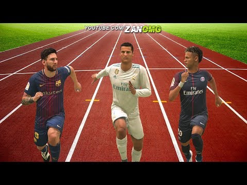 FIFA 18 Speed Test | Messi vs Ronaldo vs Neymar Jr