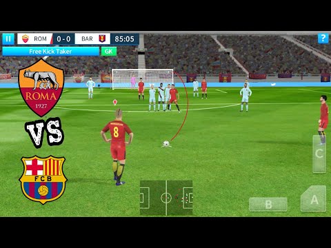 Roma vs Barcelona – Dream league soccer 2018 – Android/IOS gameplay #67