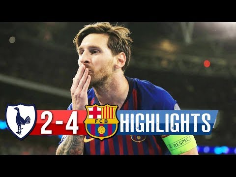 Tottenham Vs Barcelona 2-4 – All Goals & Highlights – Resumen y Goles – 2018 HD