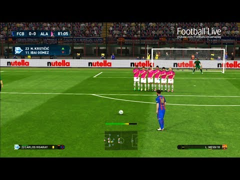 PES 2017 | FINAL | Barcelona vs Alaves | L.Messi Free Kick Goal & Full Match | Gameplay PC