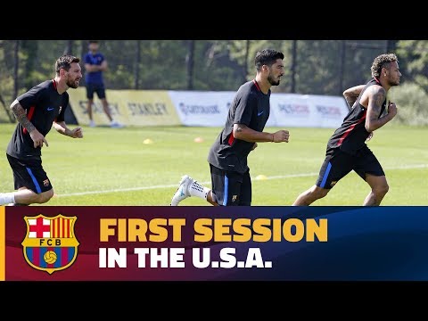 First training session at the Red Bull Training Facility