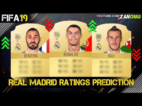 FIFA 19 | REAL MADRID PLAYERS RATING PREDICTION!! | FT. RONALDO, BALE, BENZEMA…etc