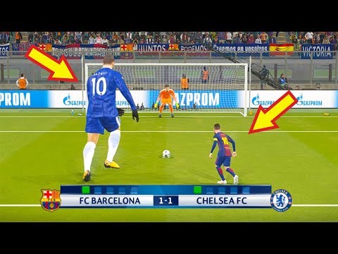 PES 2018 | Barcelona (Tiny Players) vs Chelsea (Giant Players) | Penalty Shootout