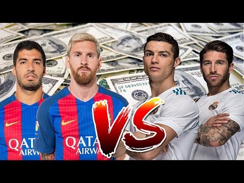 Real Madrid vs Barcelona ● Player Salaries 2017/18
