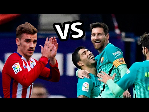 Atletico Madrid vs Barcelona 2017 1-2 | Messi vs Griezmann Mejores Goles