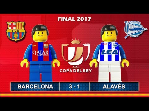 Copa del Rey Final 2017 • Barcelona vs Alavés • goal highlights Lego Football Film