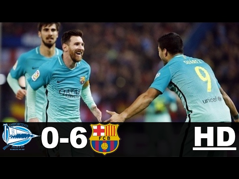 Barcelona vs Alaves 6-0 – All Goals & Extended Highlights – La Liga 11/02/2017 HD