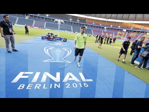 Champions League Final: FC Barcelona training session in Berlin