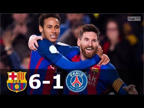 Barcelona vs Paris Saing Germain 6-1 – UCL 2016/2017 – Highlights (English Commentary) HD