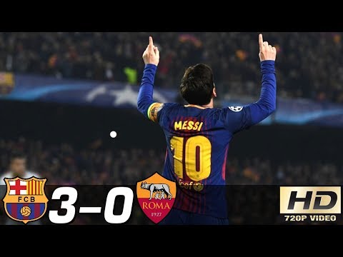 Barcelona vs AS Roma 3-0 – All Goals & Extended Highlights Résumé & Goles ( Last Match ) HD