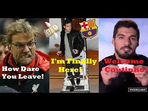 COUTINHO ARRIVES IN BARCELONA & PLAYERS REACT TO HIS €160M TRANSFER! + TRANSFER NEWS