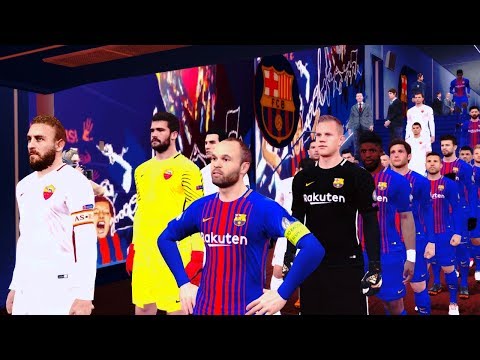 Barcelona vs AS Roma | UEFA Champions league 04/04/2018 Gameplay