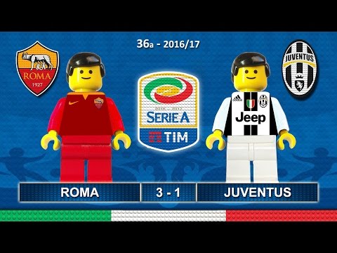 Roma Juventus 3-1 • Serie A 2017 (14/05/2017) Highlights Lego Calcio • Sintesi Juve