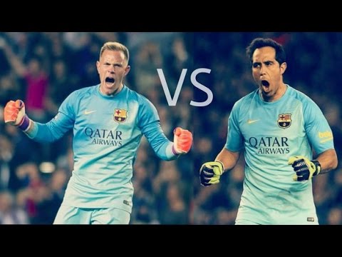 Claudio Bravo vs Marc-André ter Stegen ● Best saves ● FC Barcelona 2015-16
