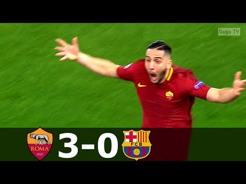 Roma vs Barcelona 3-0 – UCL 2017/2018 – Highlights (English Commentary) HD