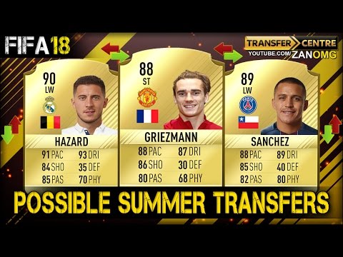 FIFA 18 | TOP 10 POSSIBLE SUMMER TRANSFERS PREDICTION | FT. HAZARD, GRIEZMANN, ALEXIS SANCHEZ…etc