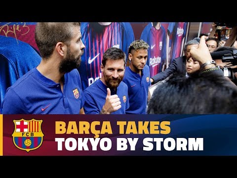 FC Barcelona presents Rakuten in Japan