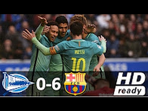 Alaves vs Barcelona 2017 0-6 RESUMEN GOLES All Goals Highlights 11/02/2017