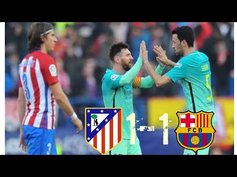 atletico madrid vs barcelona. Highlight full HD