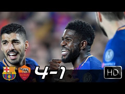 Roma vs Barcelona 1- 4   All Goals & Highlights 2018 (last match)