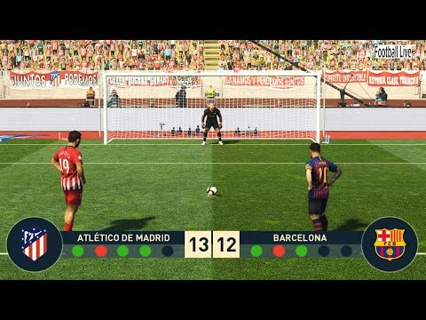 PES 2019 | ATLETICO MADRID vs FC BARCELONA | Penalty Shootout | Messi VS Griezmann | Gameplay PC