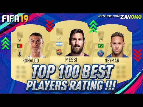 FIFA 19 | TOP 100 BEST PLAYERS RATING PREDICTION!! | FT. RONALDO, MESSI, NEYMAR…etc