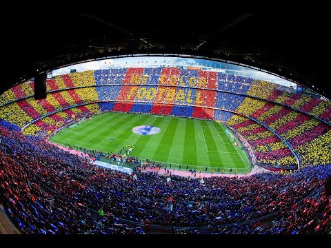 BARÇA 5-1 MADRID | The mosaic and the anthem before #ElClasico