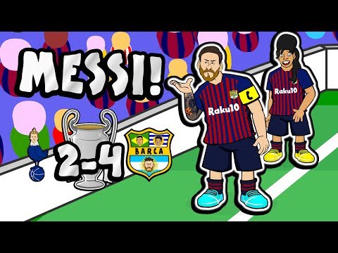 ?MESSI! The Song!? (Tottenham vs Barcelona 2-4 Champions League Parody Goals Highlights)