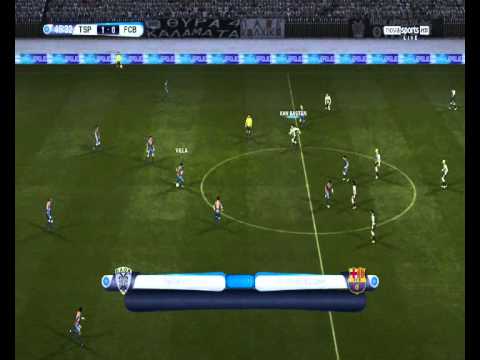 Pro Evolution Soccer 2012 Wehellas final patch PAOK vs Barcelona (results at the end)