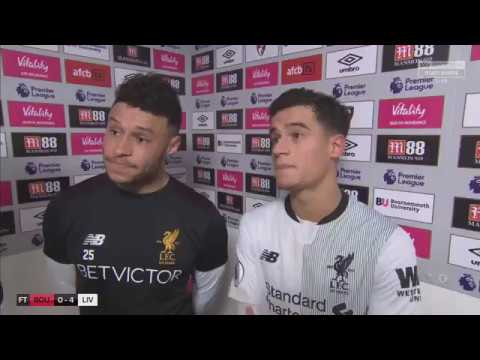Oxlade-Chamberlain slams reporter for bringing up Barcelona transfer drama with Coutinho post match