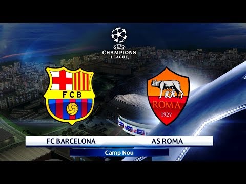 Barcelona vs AS Roma | UEFA Champions League 4 April 2018 Gameplay