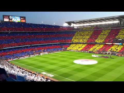 FC Barcelona – Real Madrid: ESPECTACULAR el Camp Nou cantando el himno