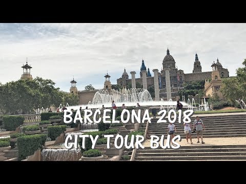 SPAIN 2018. BARCELONA on the GO from the Tour Bus || БАРСЕЛОНА В ДВИЖЕНИИ || Ksenia UK