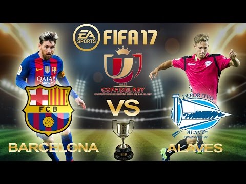 FIFA 17 | Barcelona Vs Alaves | Copa del Rey Final 2017 | PS4 Full Match Gameplay