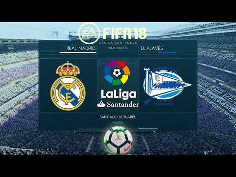 FIFA 18 Real Madrid vs Deportivo Alavés | La Liga 2017/18 | PS4 Full Match