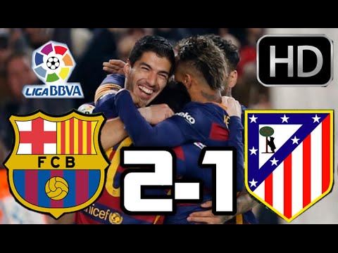 Barcelona 2-1 Atletico de Madrid| RESUMEN Y GOLES HD| LIGA BBVA| 30-01-2016